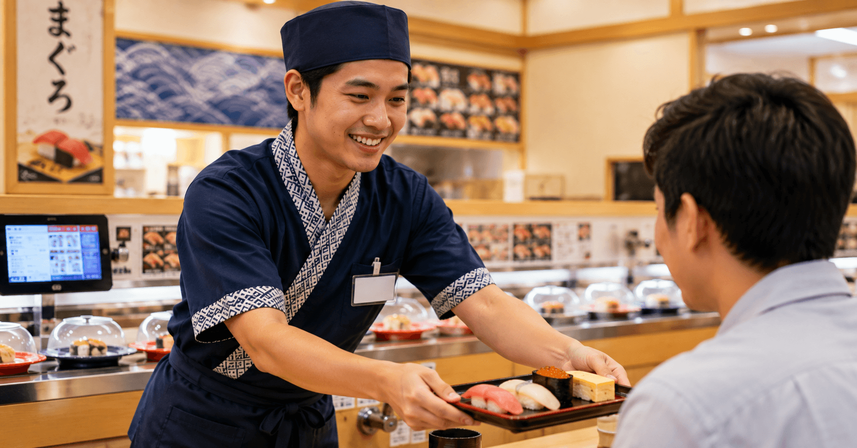 回転寿司店でのホールスタッフ|寮完備|愛知県