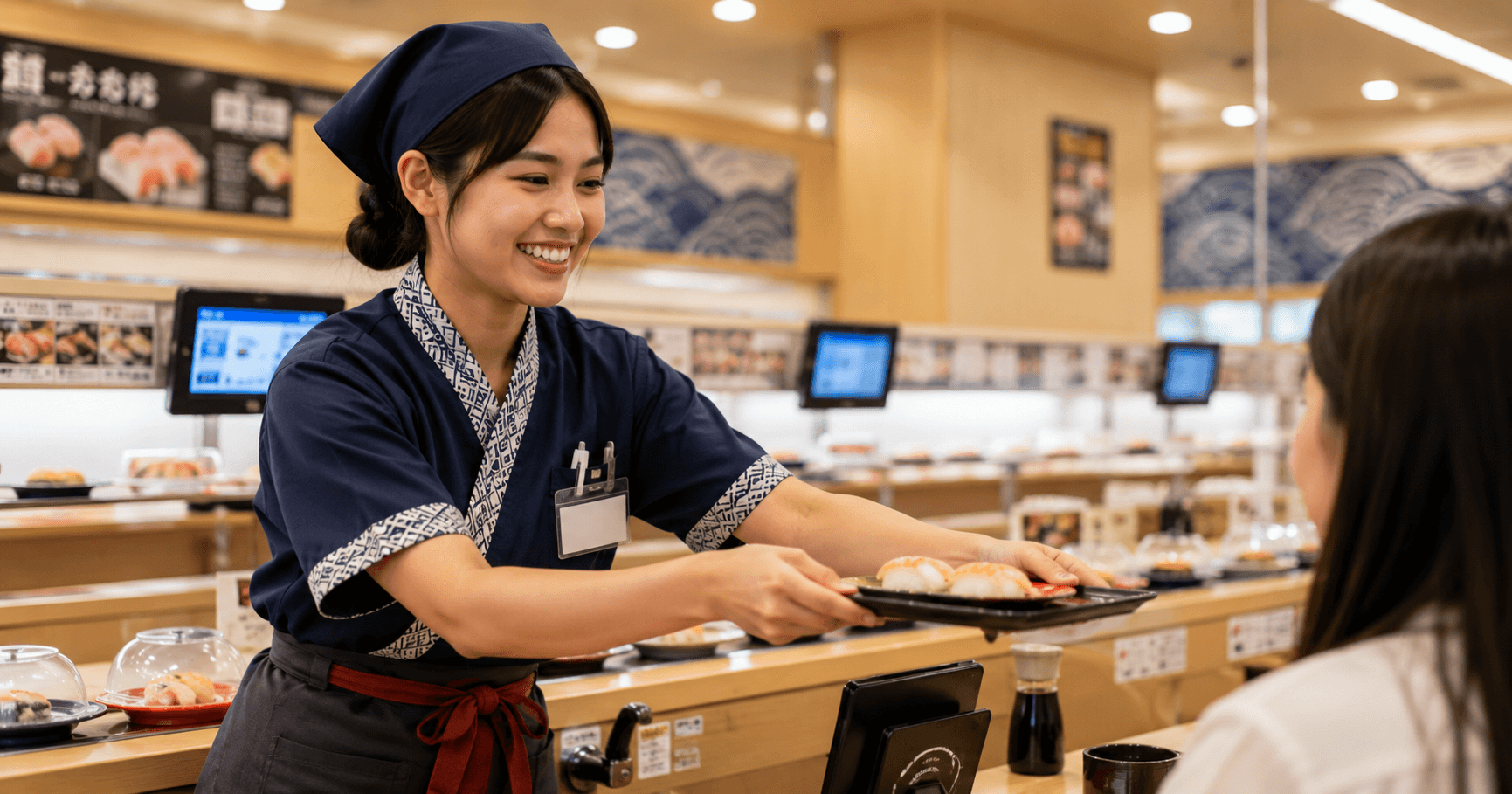 回転寿司店でのホールスタッフ|寮完備|東京都